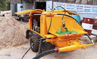 远距离砂浆喷射机-1000米远程喷浆 井下施工更省心[极悦]